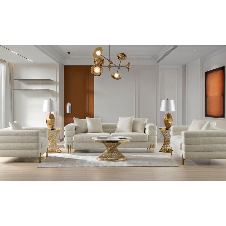 Cordelia Boucle Living Room Set