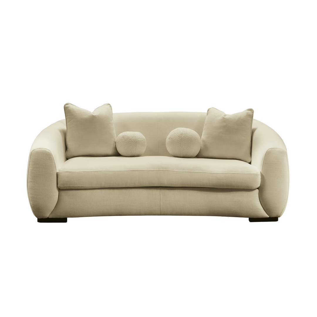 Boucle Linen Loveseat