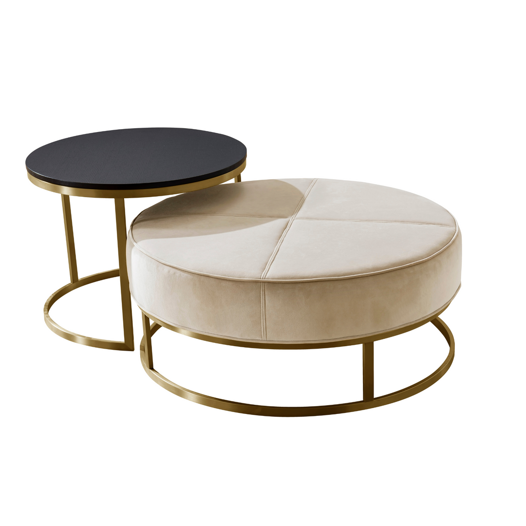 Dana Ottoman+Table set