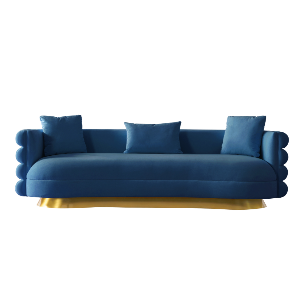 Power Blue Living Room Set