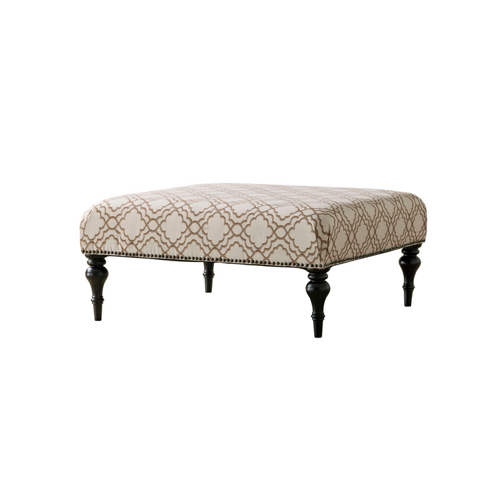 Classic Honey Patterned Ottoman