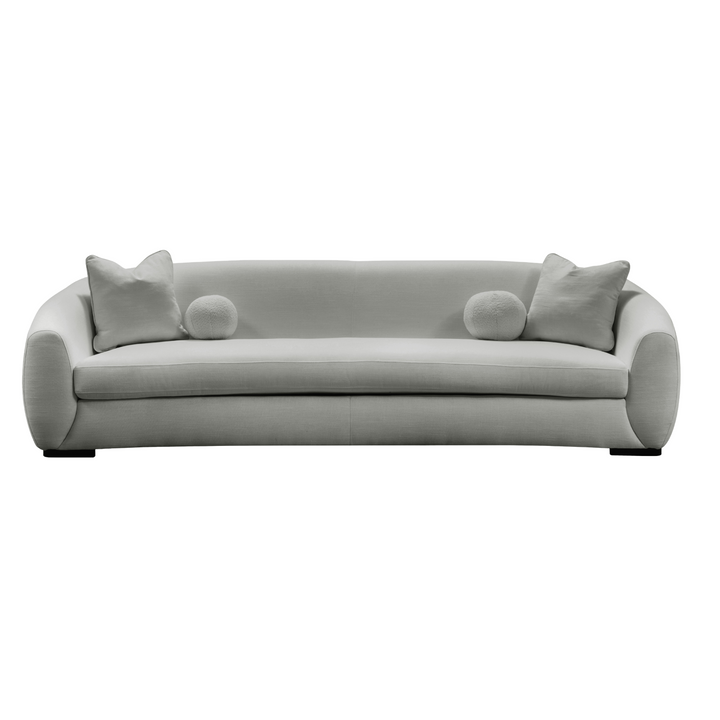 Boucle Linen 4 Seater Sofa