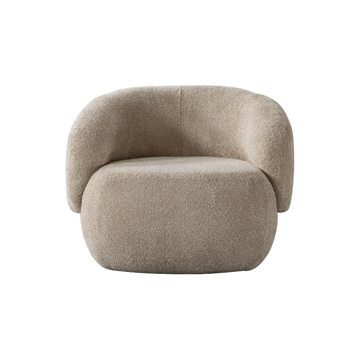 Boucle Beige Accent Chair