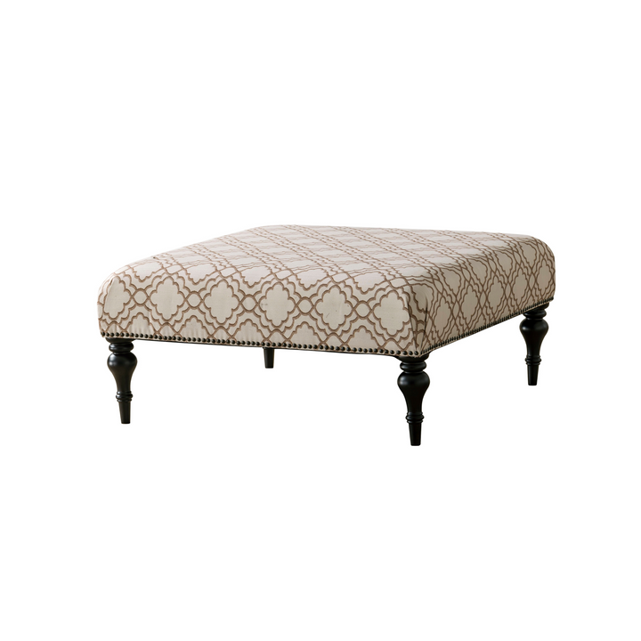 Classic Honey Patterned Ottoman