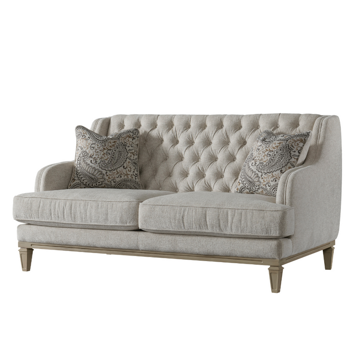 Ella Beige Loveseat