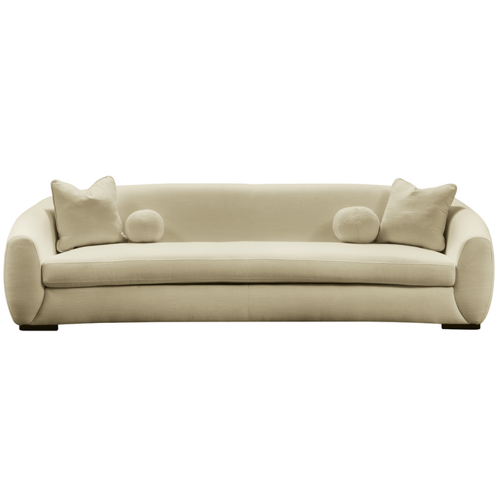 Boucle Linen 5 Seater Sofa