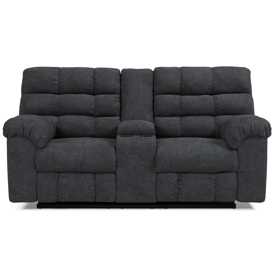 Wilhurst Reclining Loveseat with Console (6639921496160)