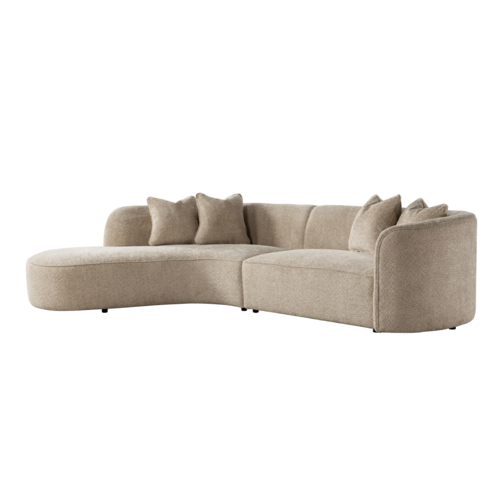 Boucle Beige Sectional