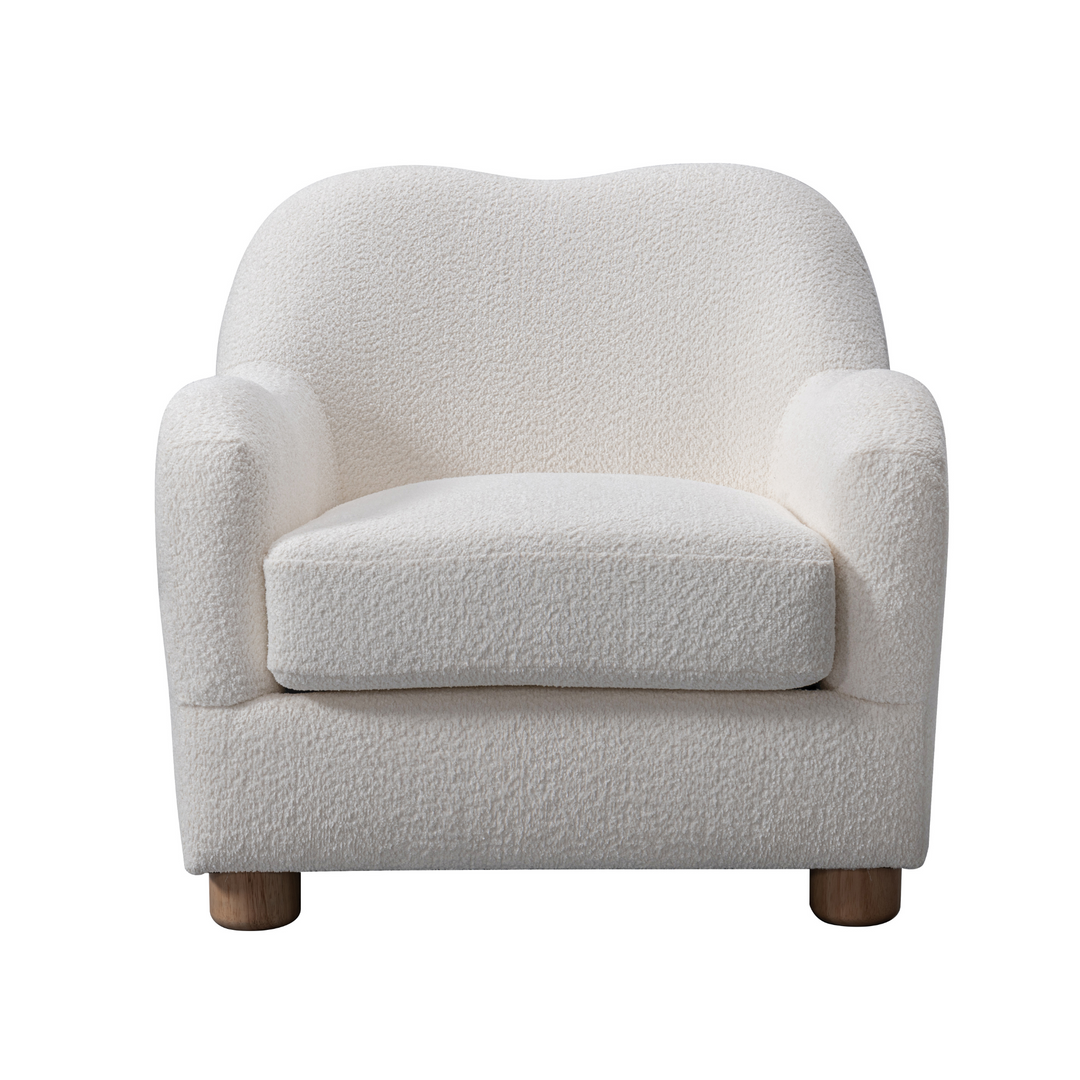 Bali Cream Bouclé Living Room Set (2 Accent Chairs)