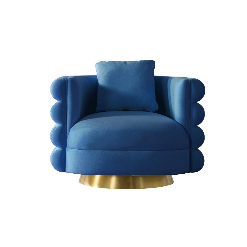 Power Blue Living Room Set