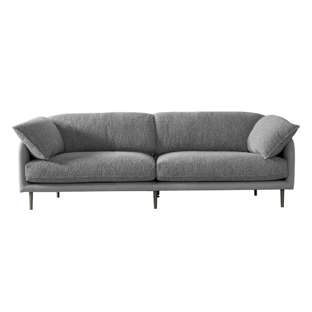 Ahad Grey Boucle 3 Seater