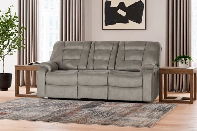 Soundwave Reclining Sofa with Drop Down Table