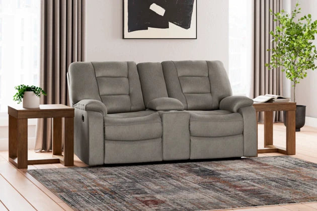 Soundwave Reclining Loveseat with Console