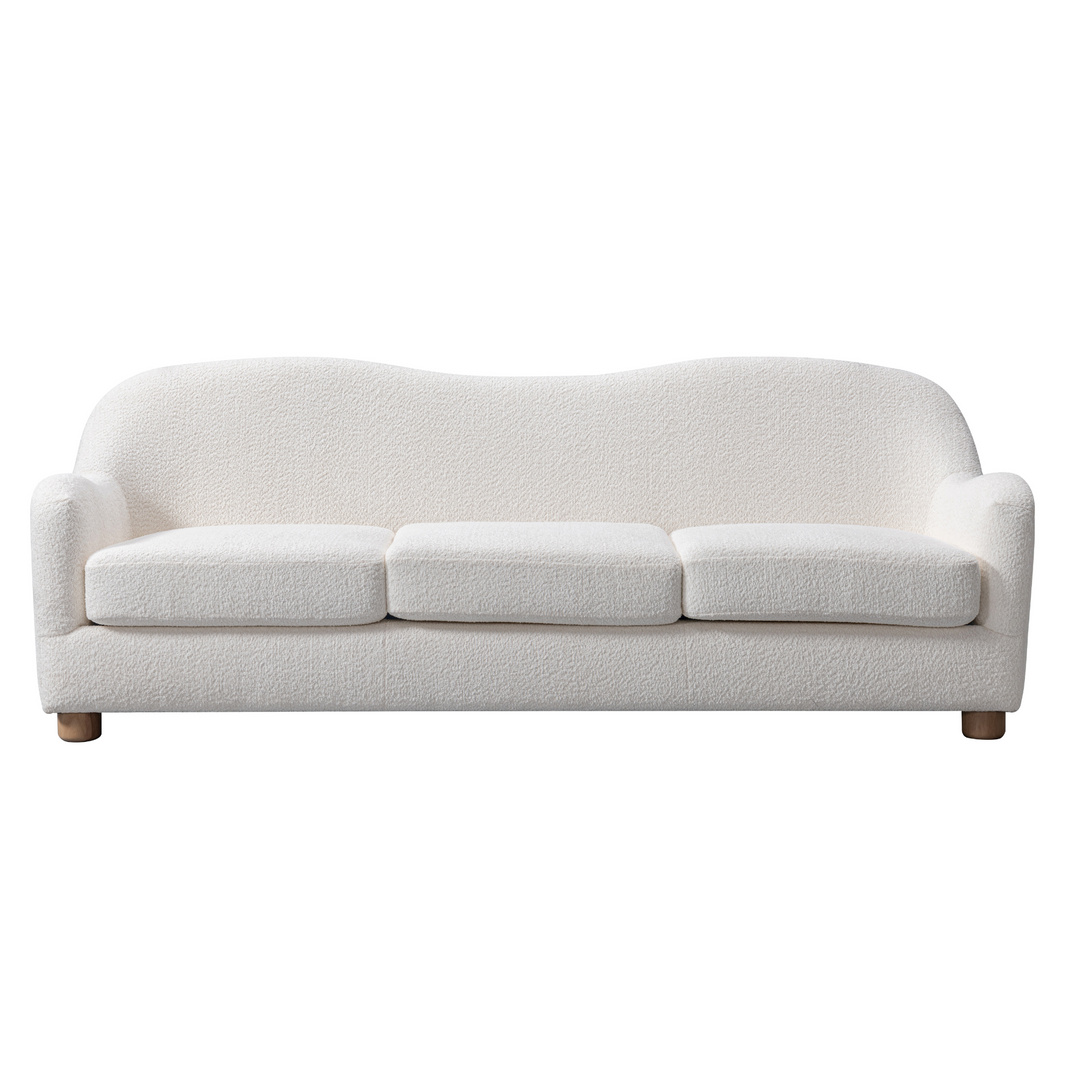 Bali Cream Bouclé Living Room Set (2 Accent Chairs)