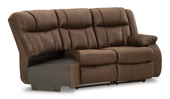 Trail Boys Right-Arm Facing Reclining Loveseat