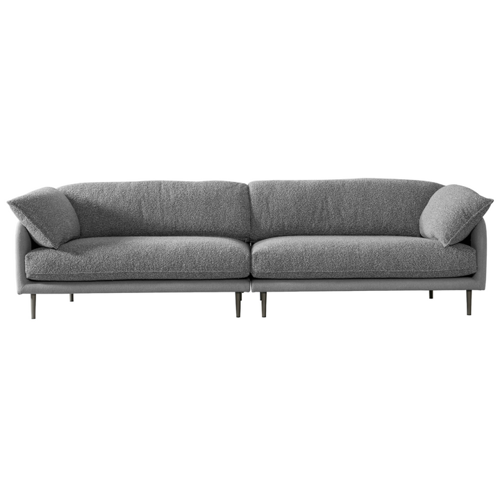 Ahad Grey Boucle 4 Seater