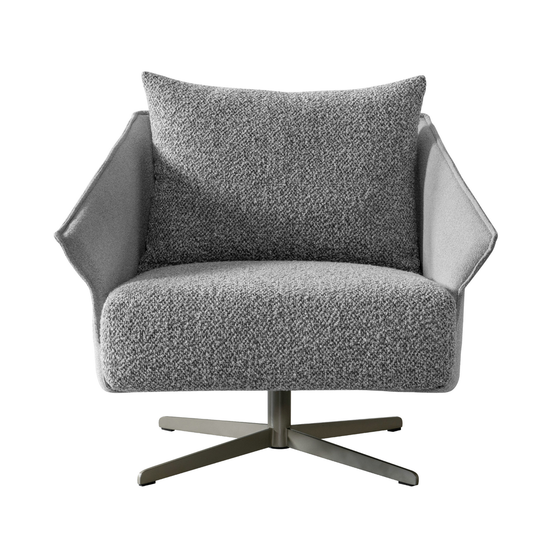 Ahad Grey Boucle 1 Seater