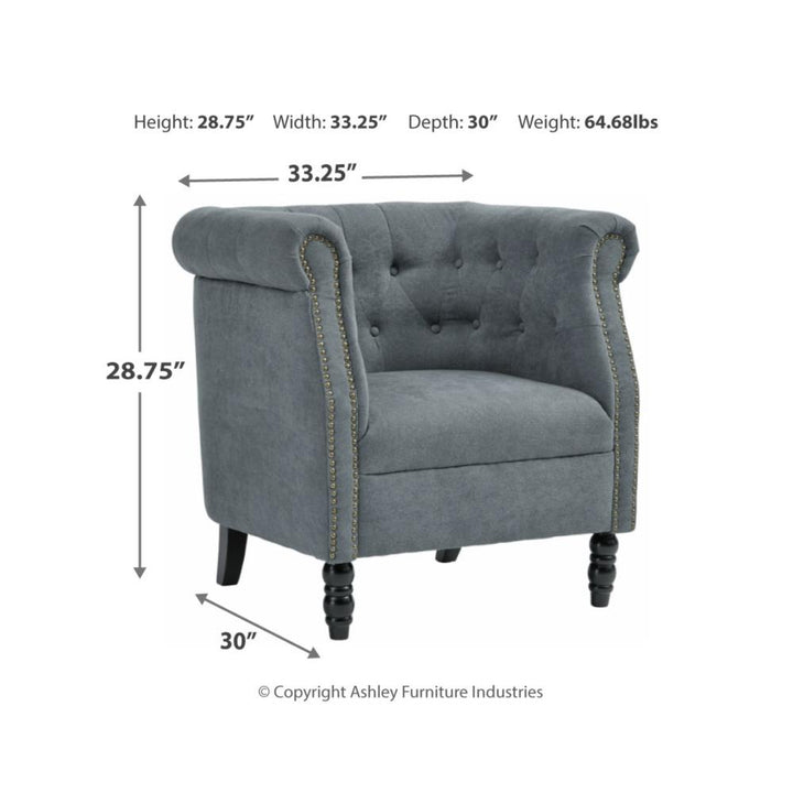 Jacquelyne Accent Chair - Al Rugaib Furniture (4660439416928)