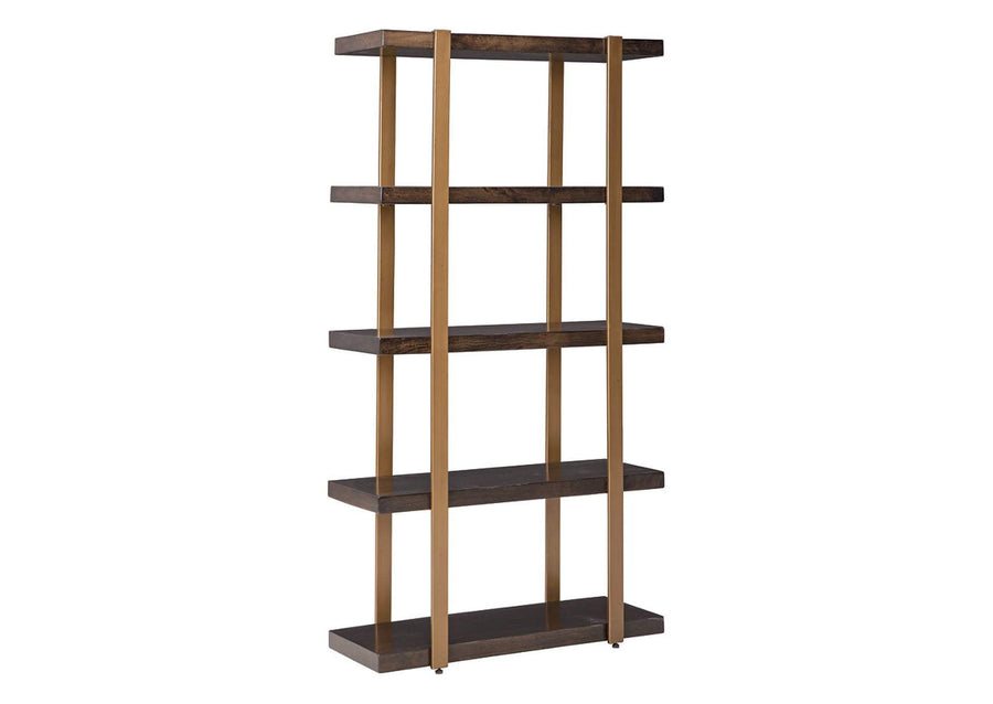 Beckville Metallic,Brown/Beige Bookcase (6615650500704)