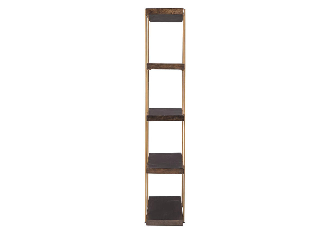 Beckville Metallic,Brown/Beige Bookcase (6615650500704)