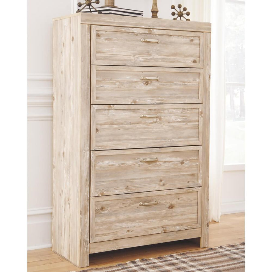 Willabry Five Drawer Chest - Al Rugaib Furniture (2141949132896)