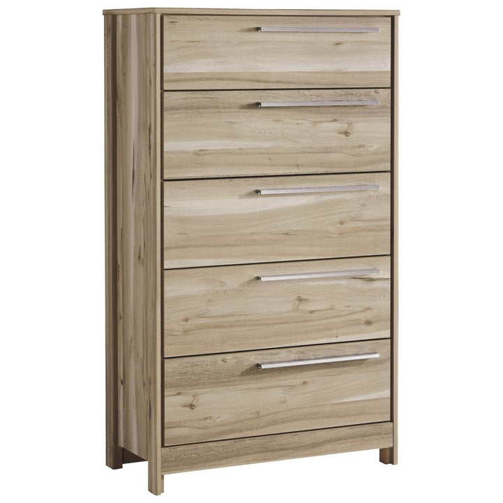 Taupe Five Drawer Chest - Al Rugaib Furniture (4299939545184)