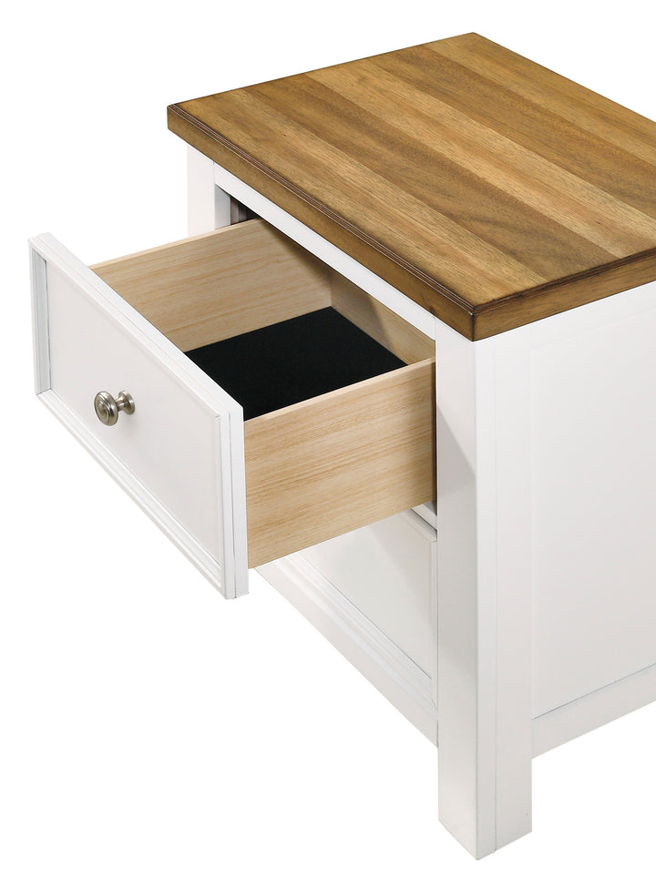 Two Drawer Night Stand (4804618354784)