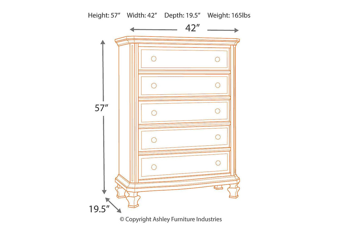 Demarlos Chest of Drawers - Al Rugaib Furniture (1323096473696)