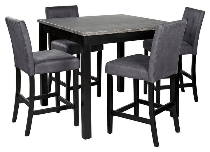 Garvine Counter Height Dining Table and Bar Stools (Set of 5) (4634834501728)