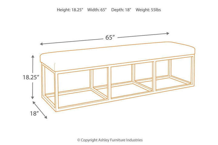 Strumfeld Dining Room Bench - Al Rugaib Furniture (4402255134816)