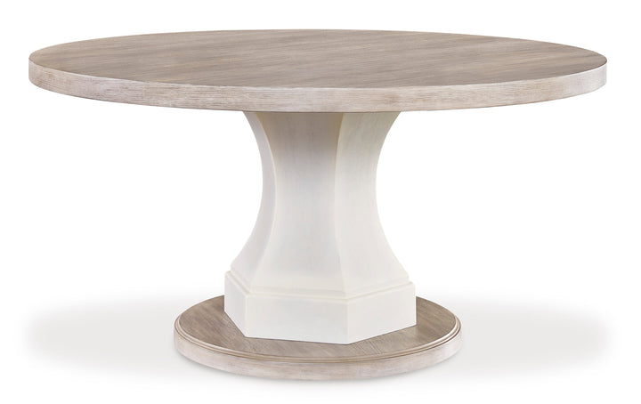 Jorlaina Round Dining Table 4 Chairs