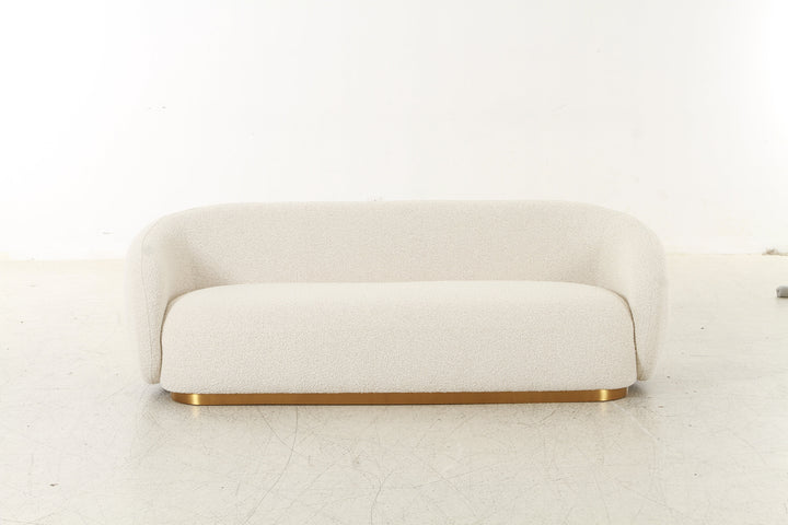 Brice Bouclé Cream Sofa