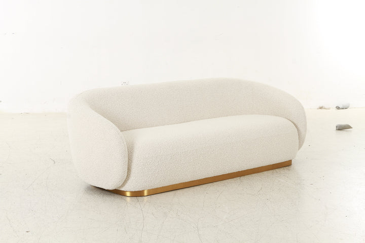 Brice Bouclé Cream Sofa