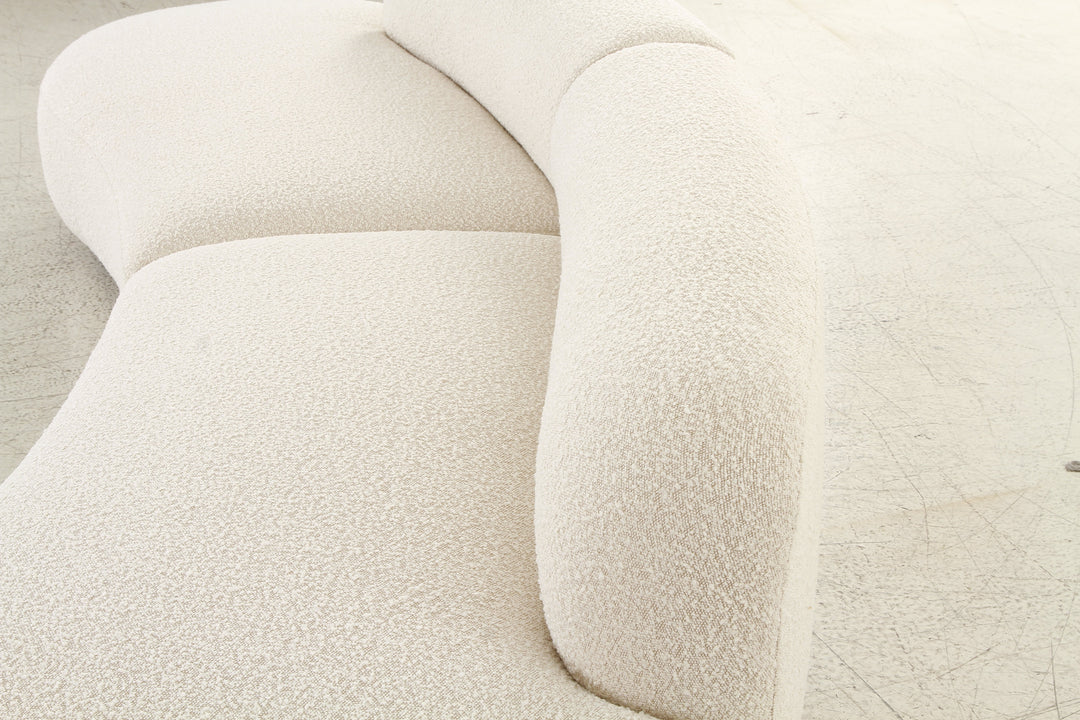 Björn Bouclé Cream Sofa