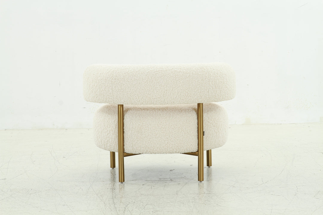 Faux Shearling Circle Chair