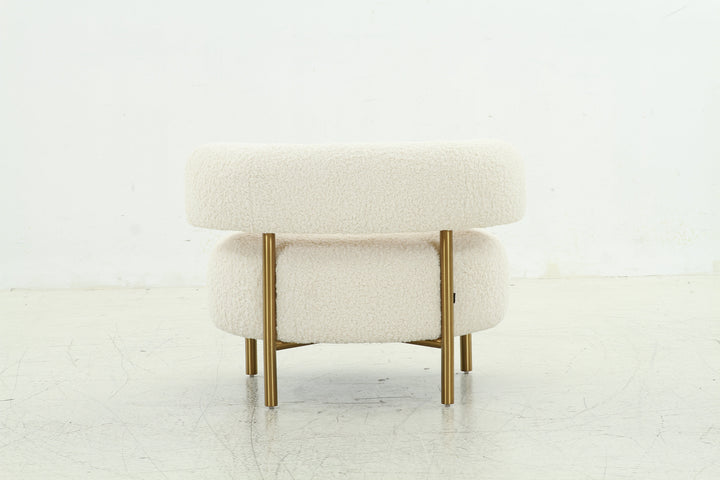 Faux Shearling Circle Chair