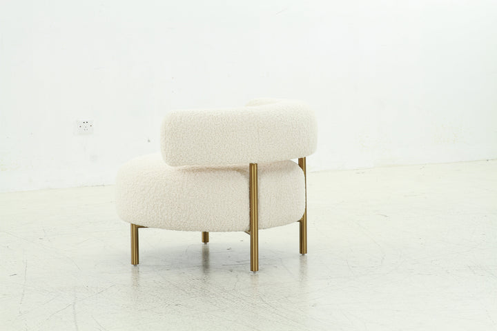 Faux Shearling Circle Chair