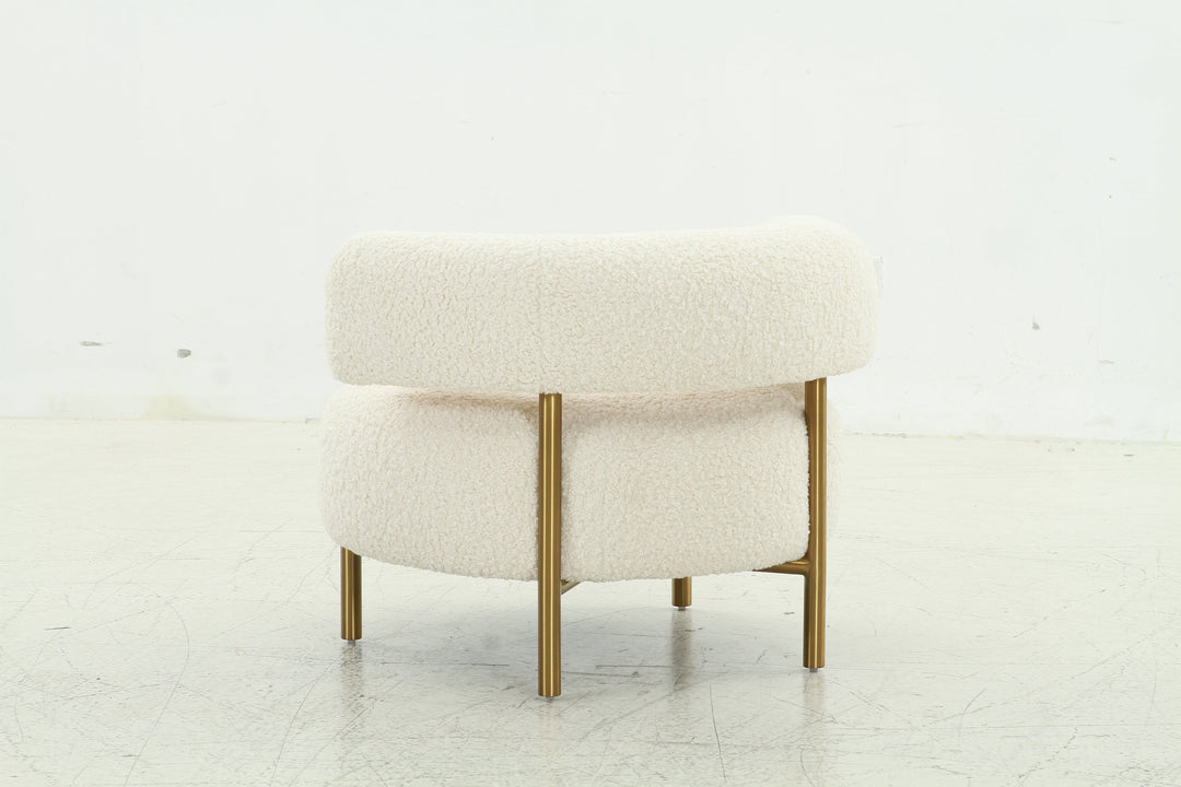 Faux Shearling Circle Chair