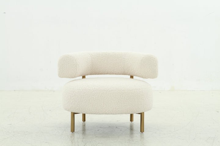 Faux Shearling Circle Chair