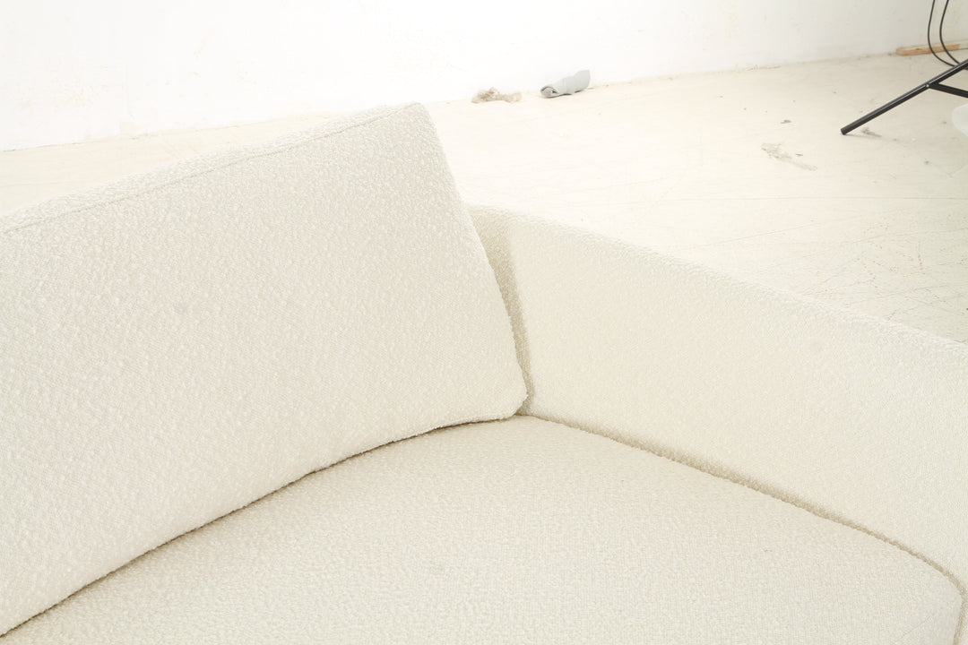 Floating Bouclé Cream Sofa