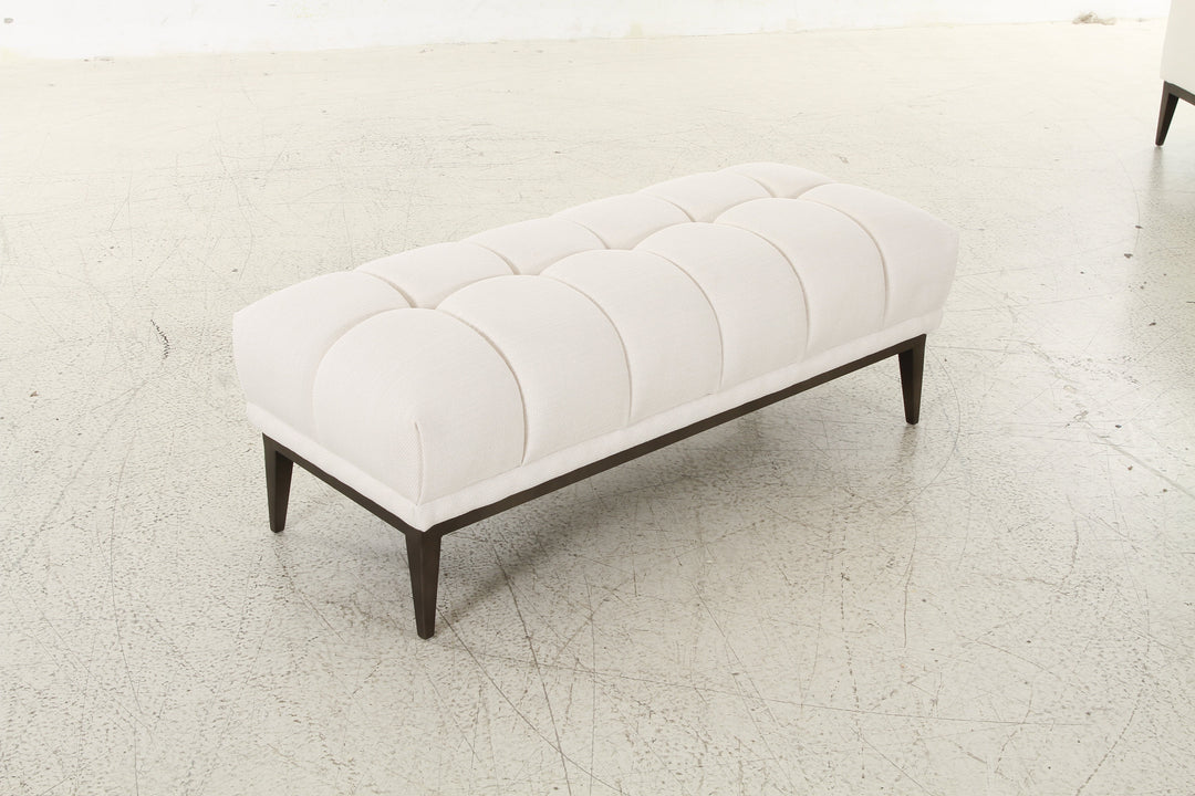 Avalon White & Black Bench