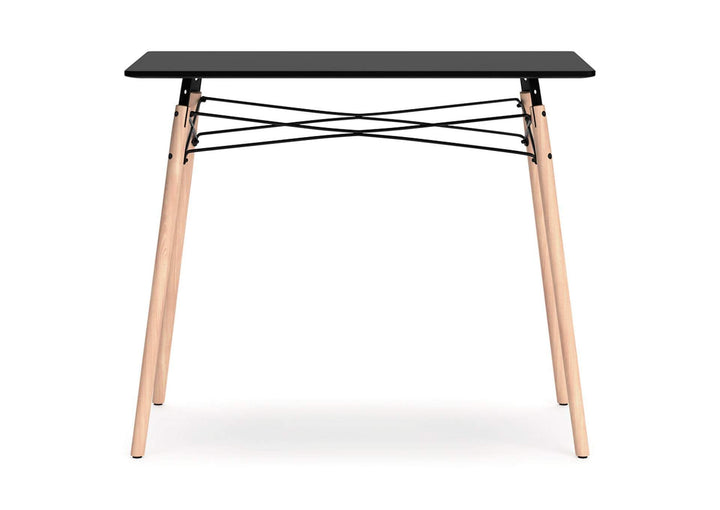 Jaspeni Black/Gray,Natural Home Office Desk (6615670161504)