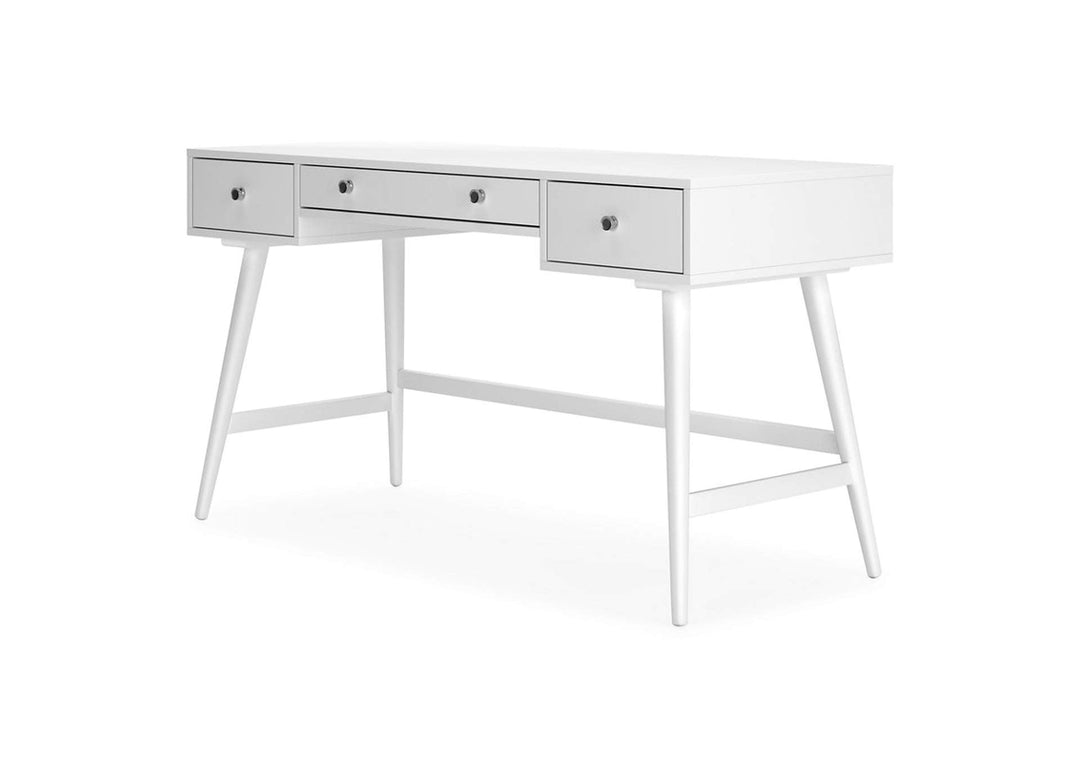 Thadamere White Home Office Desk (6615591125088)