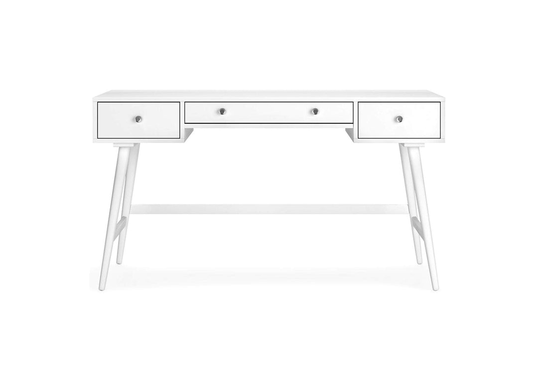 Thadamere White Home Office Desk (6615591125088)