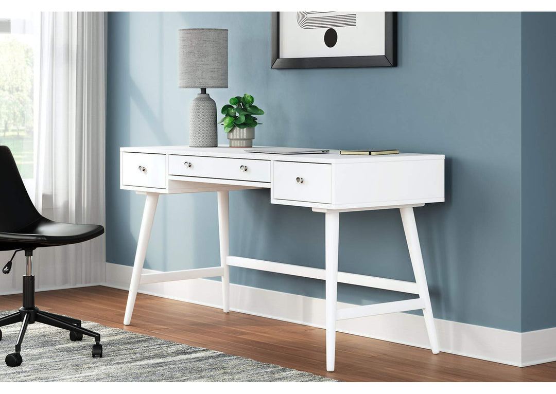 Thadamere White Home Office Desk (6615591125088)