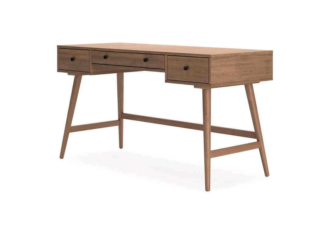 Thadamere Brown/Beige Home Office Desk (6615591485536)