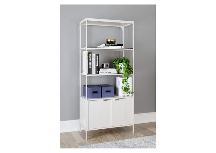 Deznee White Large Bookcase (6615631265888)