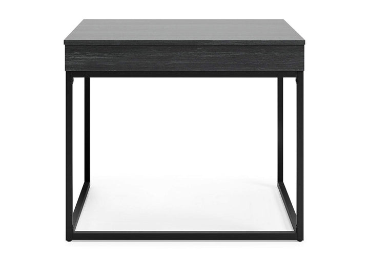 Yarlow Black/Gray Home Office Lift Top Desk (6615675437152)