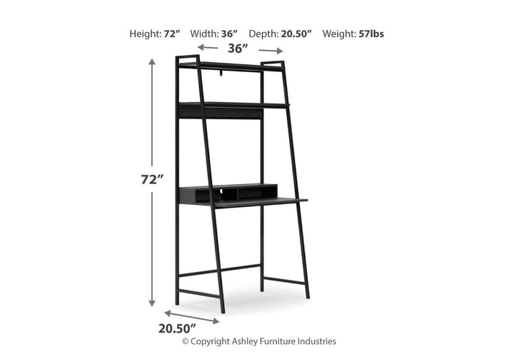 Yarlow 36" Home Office Desk with Shelf (6615670521952)