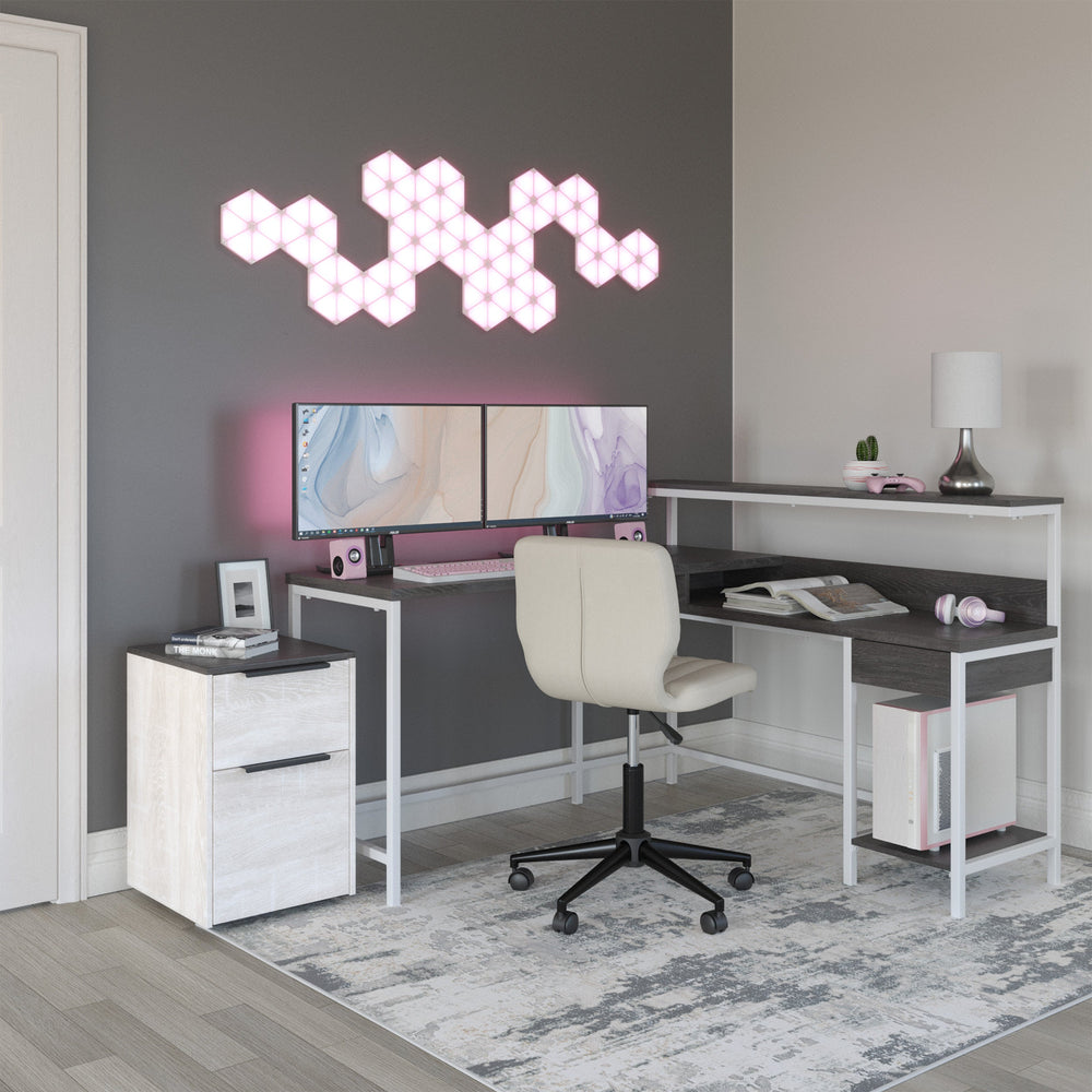 L-DESK WITH STORAGE (4712343863392)
